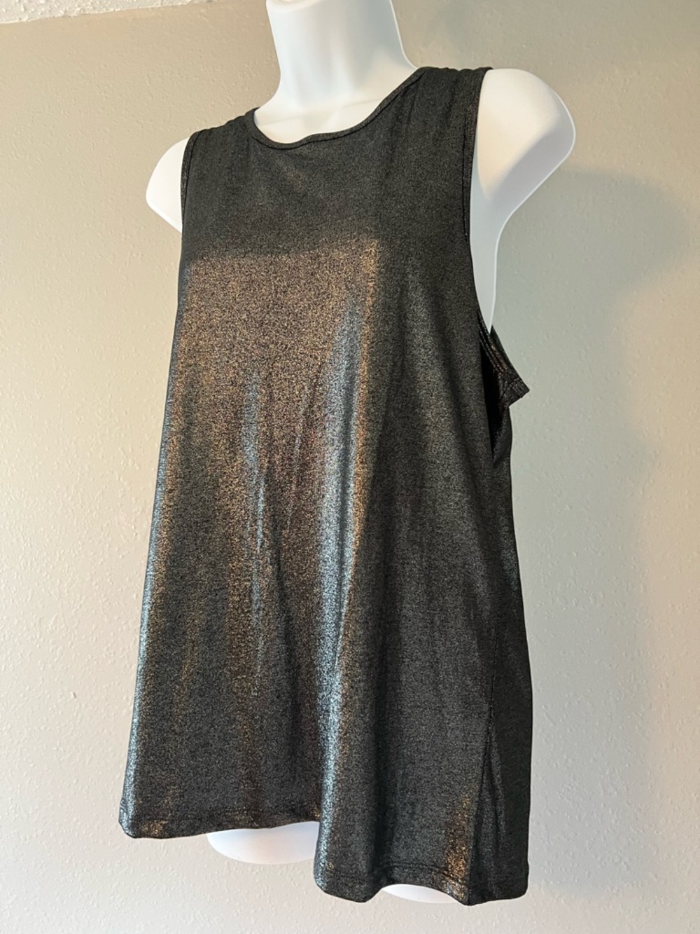 Metallic Black Victoria’s Secret Tank Top - Picture 2 of 10